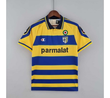 Parma 99/00 Home Yellow&Blue Soccer Jersey